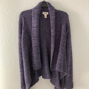 Purple flowy cardigan